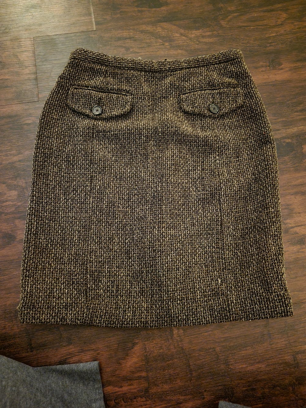 Banana Republic Brown Tweed Pencil Skirt